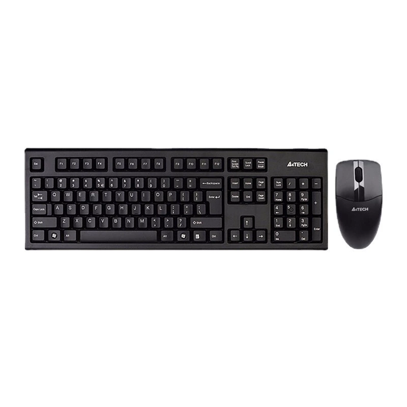 A4Tech (Double Fly) 3000N беспроводной набор для ноутбука/ПК, офисный, низкое энергопотребление, 104 клавиши, экономичная клавиатура и мышь
