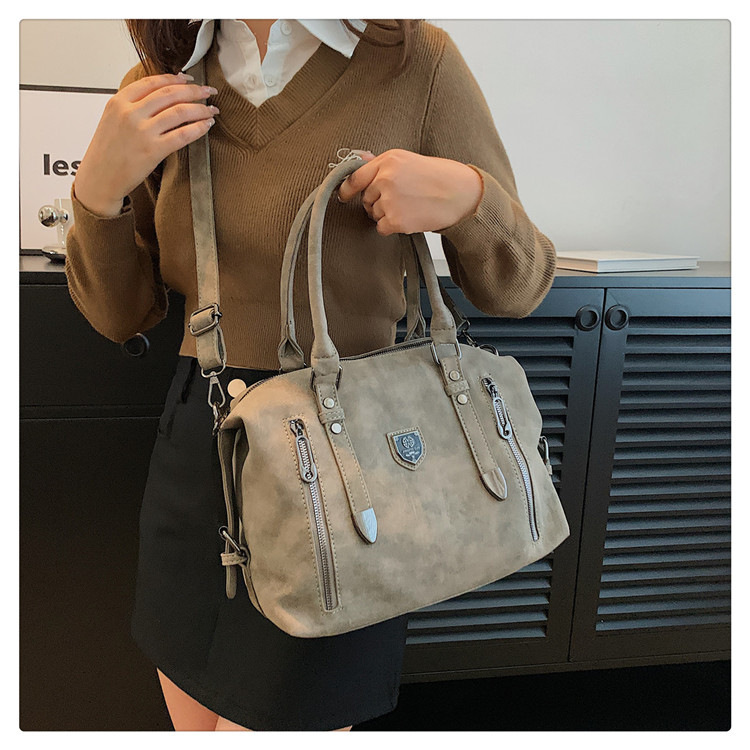 New cross-border foreign trade women's bag 2024 Retro casual handbag, European and American trend single-shoulder crossbody bag, tote bag for women undefined