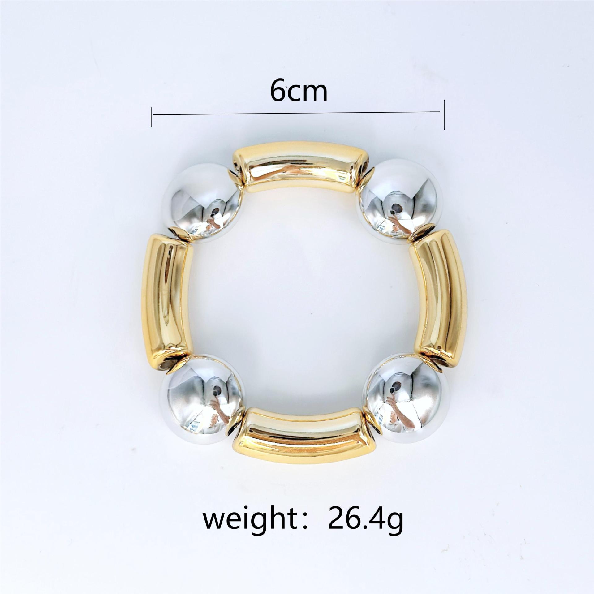 Unisex Gender Casual Simple Style Color Block CCB Wholesale Bangle