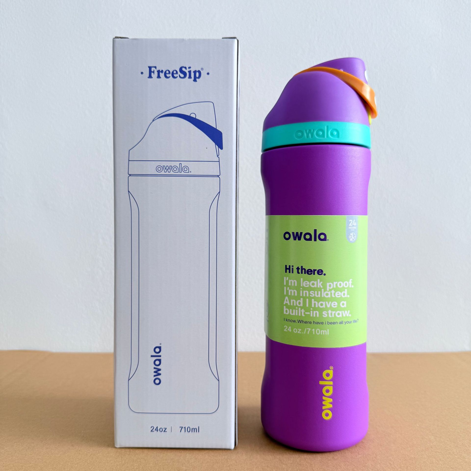 Owala en stock de gran capacidad portátil hervidor de agua al aire libre para hombres tazas de agua caliente de moda para mujeres tazas de fruta deportivas al por mayor