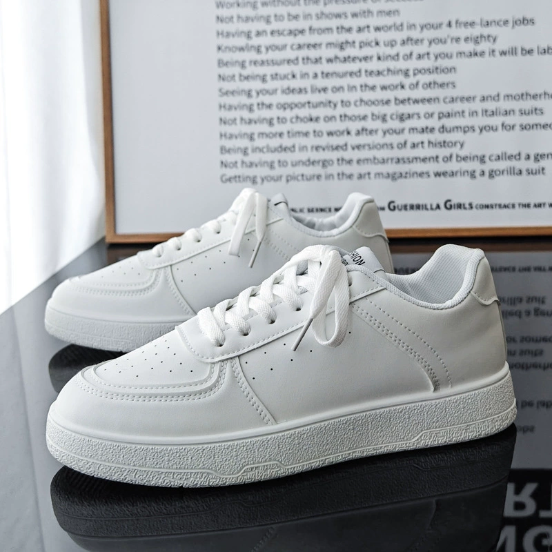 Низкая обувь для доски Мужская модная обувь 2024 осень новая сетка красная, маленькая белая обувь для молодых мужчин, дикая обувь для отдыха на толстой подошве