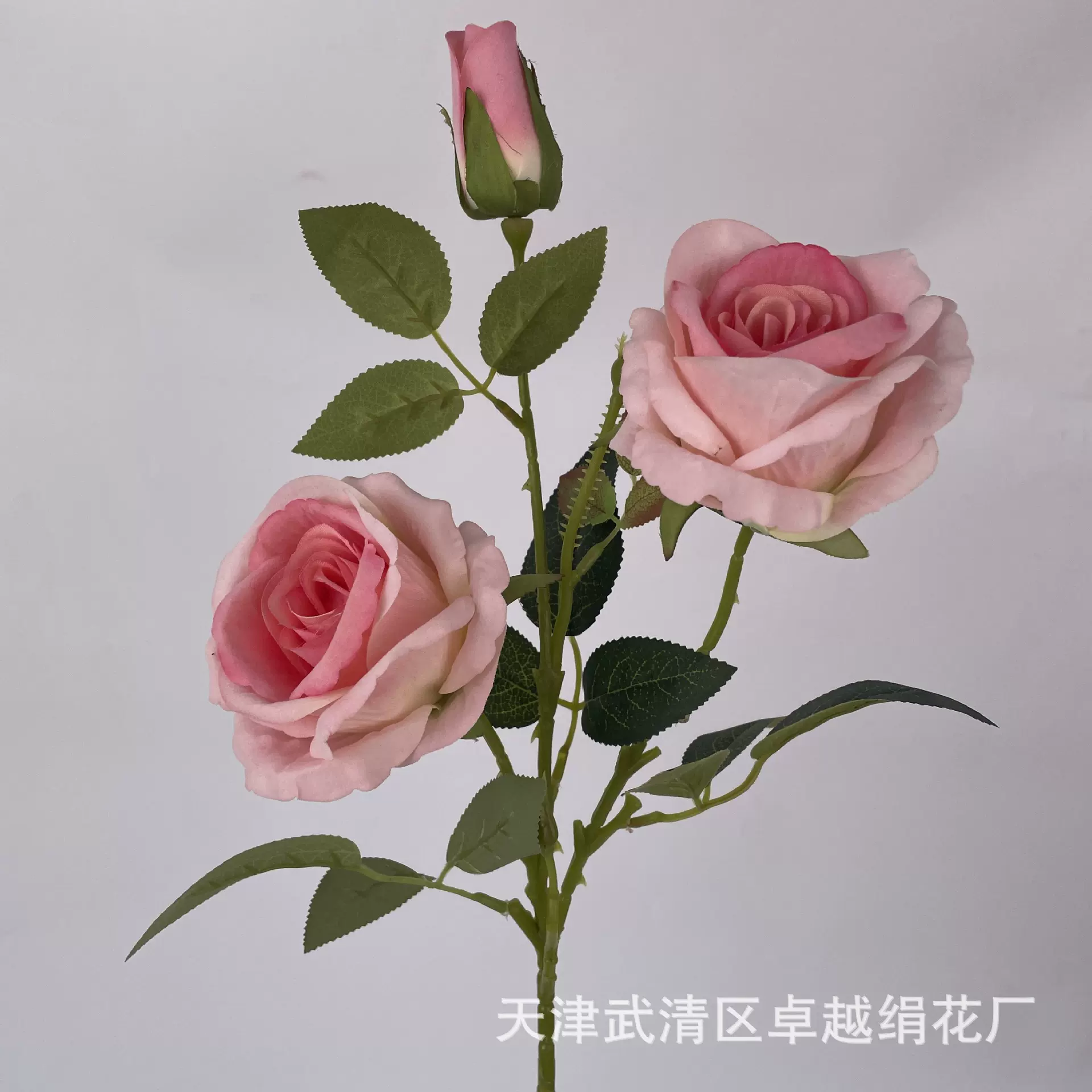 玫瑰仿真花相思玫把束花批发跨境仿真花场景布置装饰假花造景婚礼
