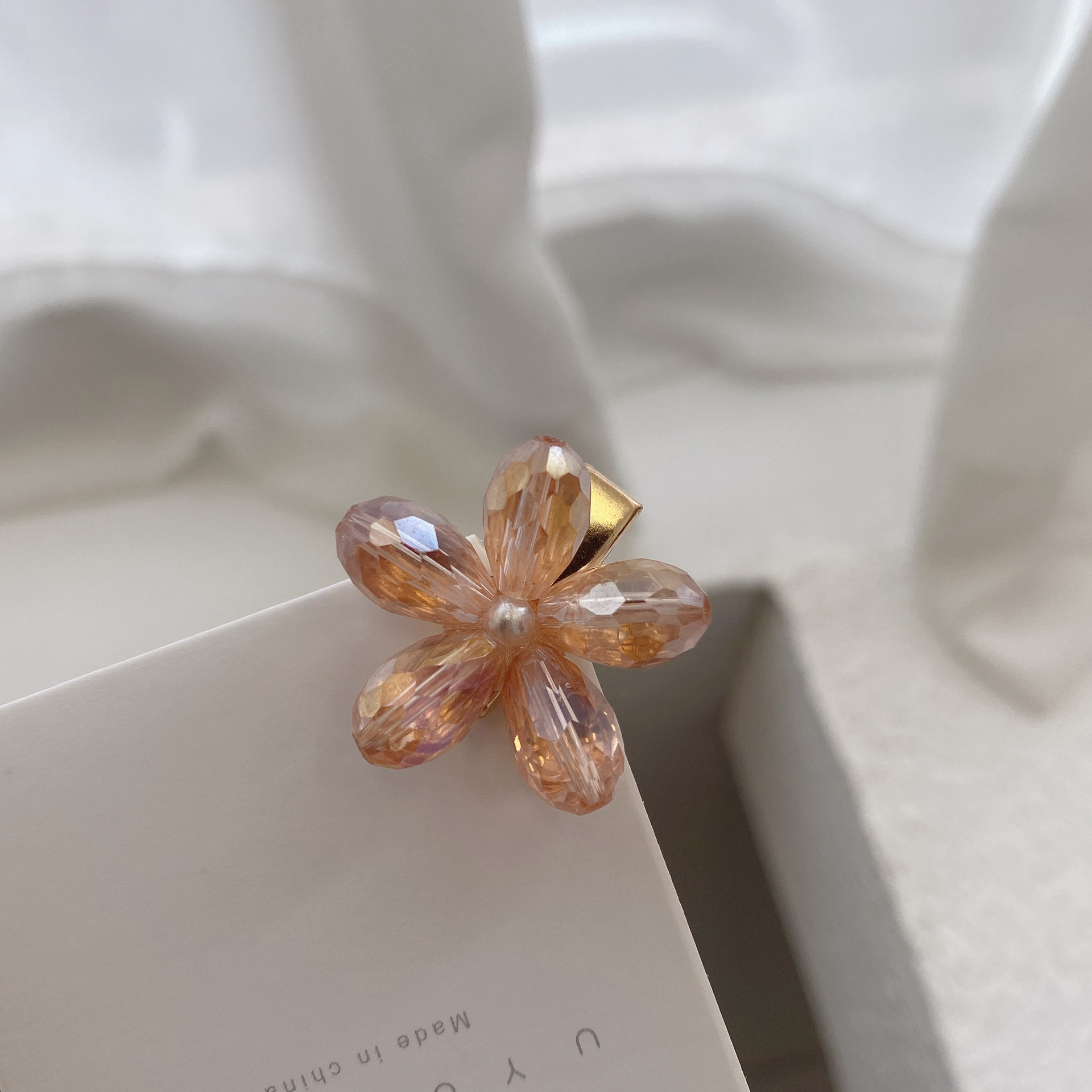 Flor de cristal-rosa