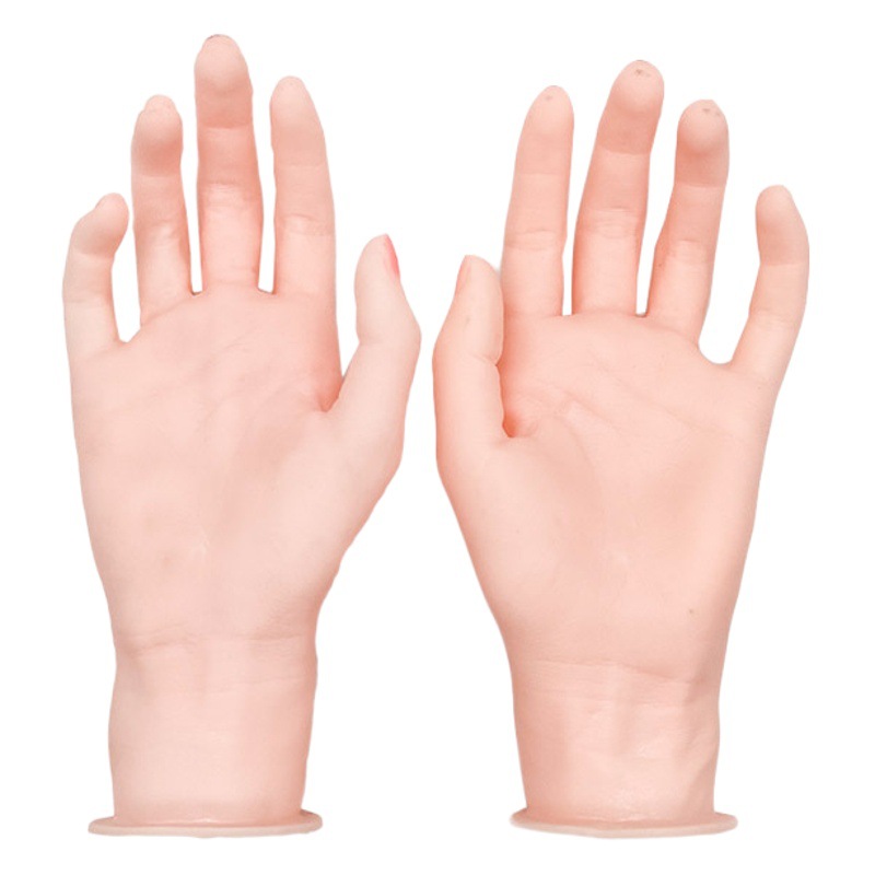 Hand Model Silicone Artificial Hand Model Jewelry Display Prosthetic Hand Photo Display Live Broadcast Props Manicure Model Props