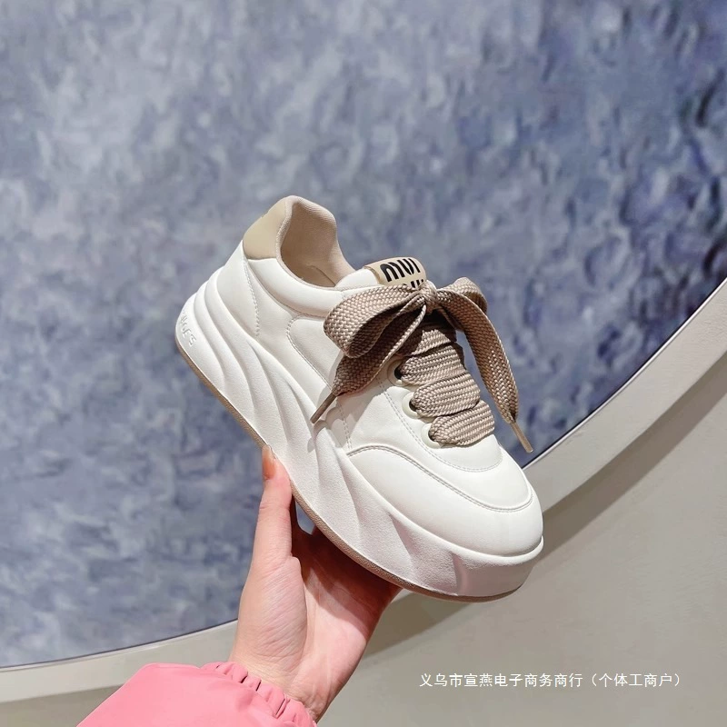 Высокие casual обувь на платформе Tide, летняя подходящая к юбке, дышащие кроссовки