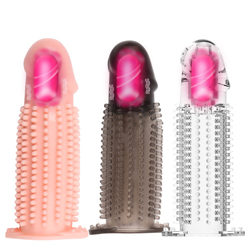 Diamond vibrating crystal wolf braces for semen locking men's phoenix dance penis condoms thickened and lengthened condoms sex appeal manufacturers supply