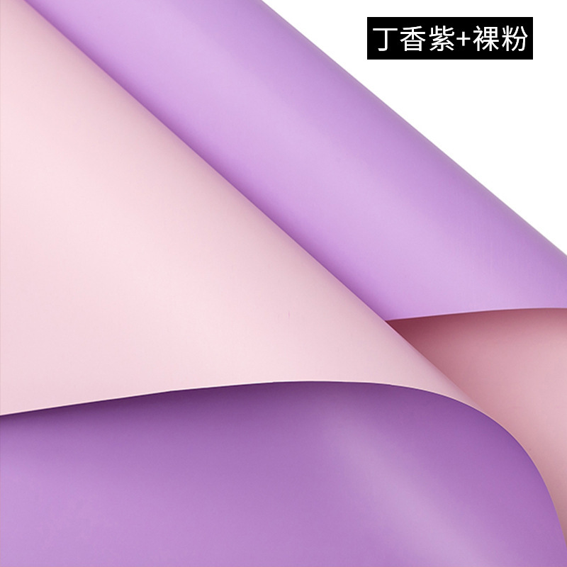 Papel de embalaje de ramo, papel de regalo de papel Ouya de dos colores, papel de regalo de flores, papel de bricolaje floral, papel de embalaje, papel de flores Han Su