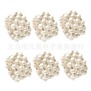 Creative Pearl napkin buckle ring accessories European table decoration napkin buckle napkin ring manufacturers wholesale