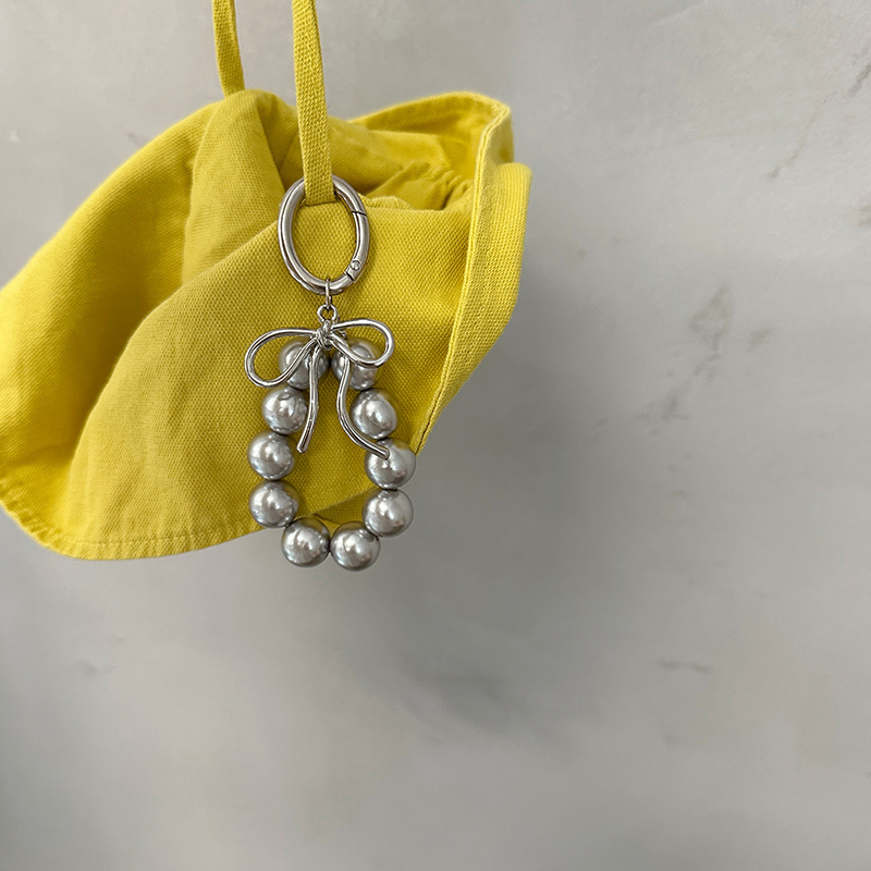 23g Weight Bag Pendant, Keychain Classification 1 Piece Quantity Holiday, Banquet, Travel Occasion Resin Material Bow Knot Pattern Plating Design Casual, Elegant, Lady Style 1 Piece Casual Elegant Lady Bow Knot Resin Plating Bag Pendant Keychain 7
