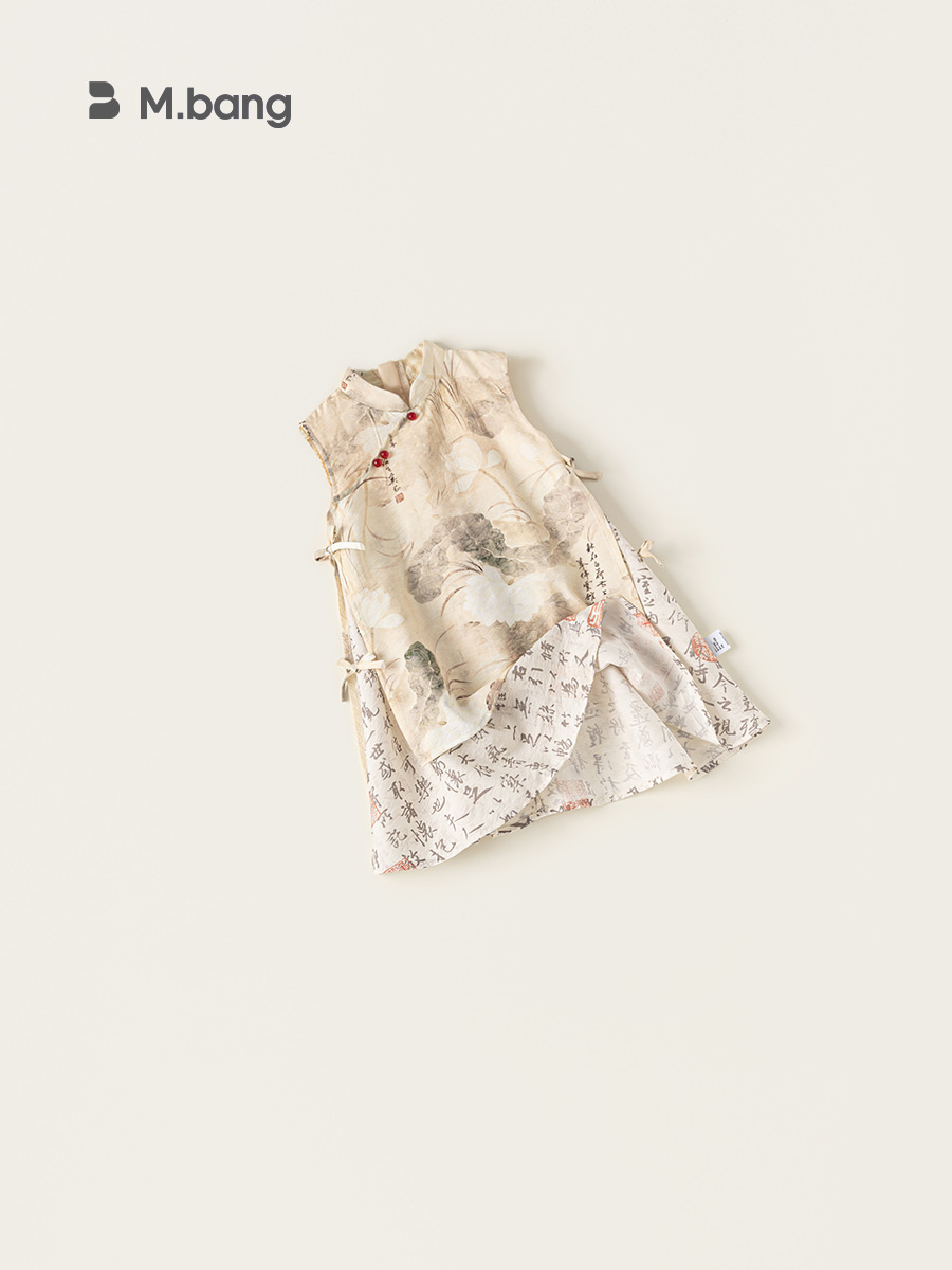 Yoobao ropa infantil niñas falda de estilo nacional de verano 2025 niños nuevos vestidos chinos vestidos de verano chino falda cheongsam