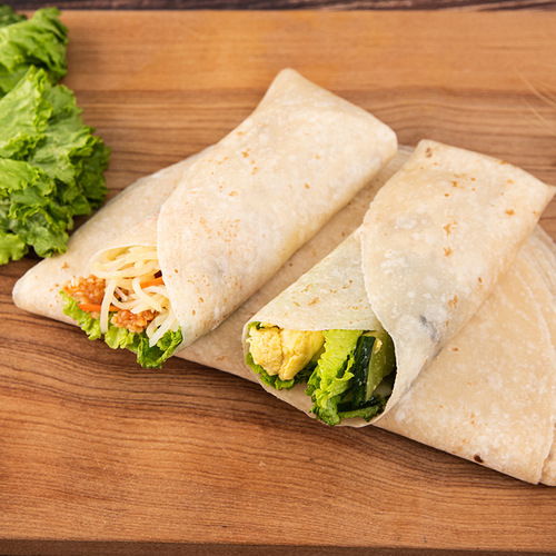 Handmade thin pancakes, Shandong-style flatbreads, pan-fried flatbreads, braised chicken wrap pancakes, breakfast hand-panned pancakes, wholesale distribution