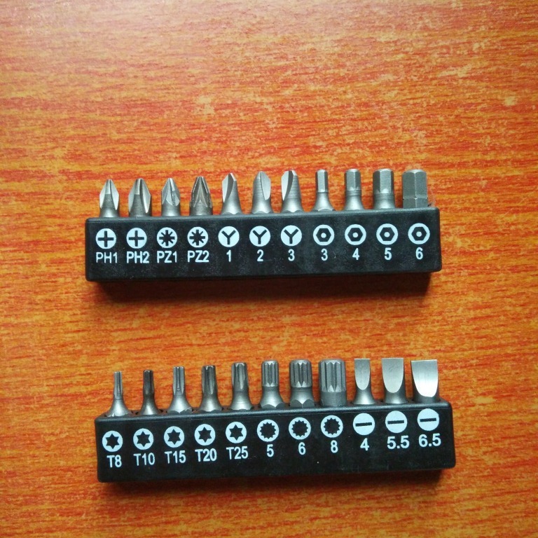 供应 10件套 批头组套 十字 一字梅花 批头套装螺丝刀 批头批发