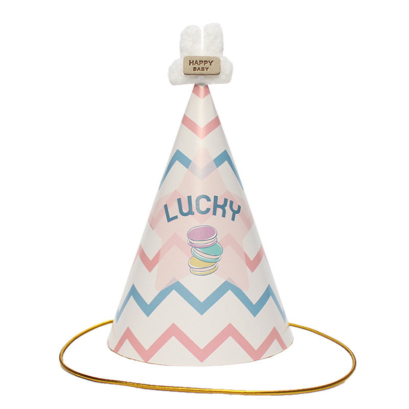Sombreros de cumpleaños de embalaje independiente, sombreros de fiesta, sombreros de punta, sombreros de fiesta para bebés, sombreros de pastel