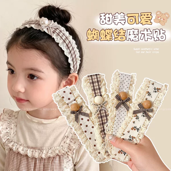 Cute hair styling tool for girls: magic tape headband, gentle on hair, suitable for bangs and side hair, hair accessory