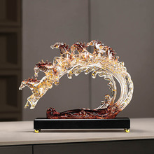 批发轻奢风生水起摆件工艺品生肖马装饰客厅电视酒柜办公室工艺品