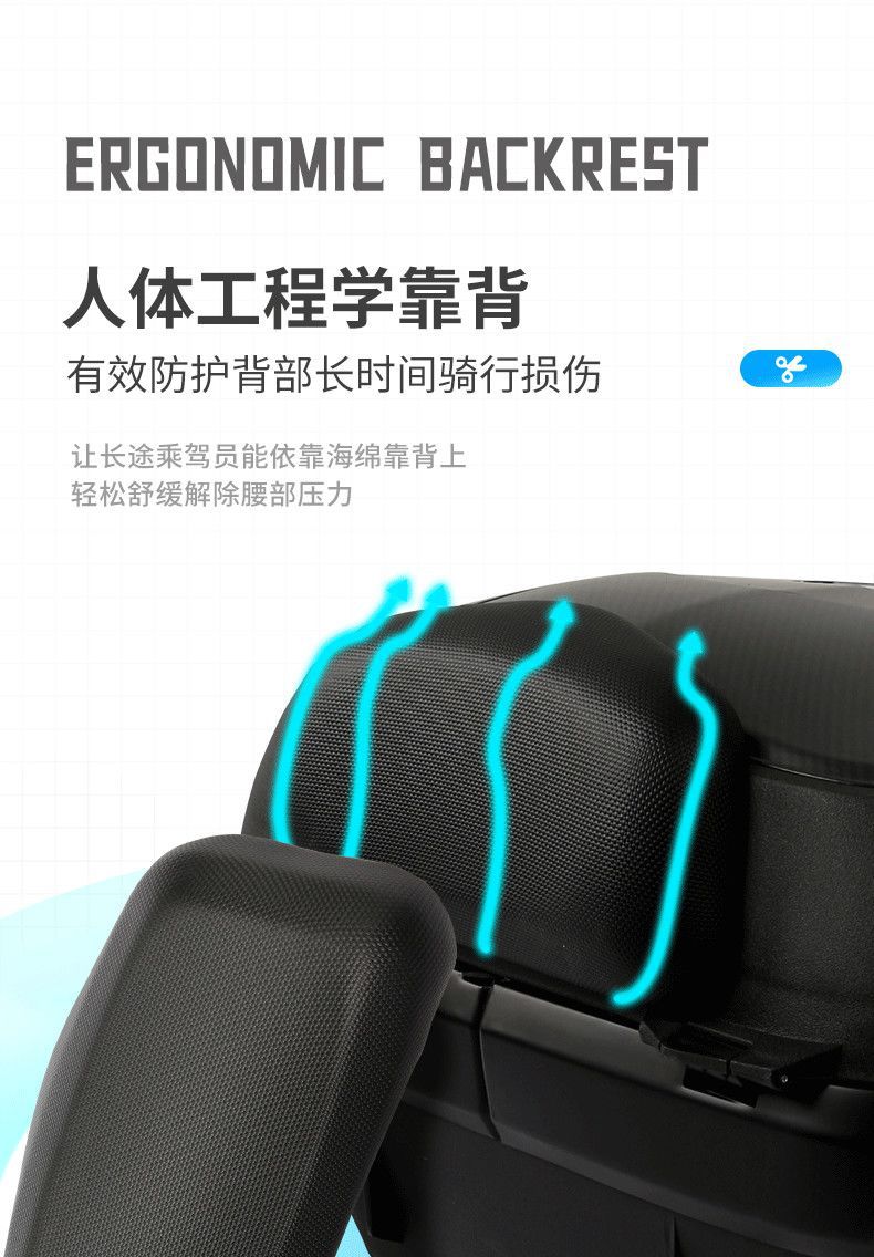 Free Shipping Via Sf Express: Wanlihao Motorcycle Trunk E62 Storage Box, Extra-Large Universal Scooter Tail Box