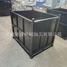可定制金属周转箱钢料箱铁皮箱物流周转箱堆垛箱
