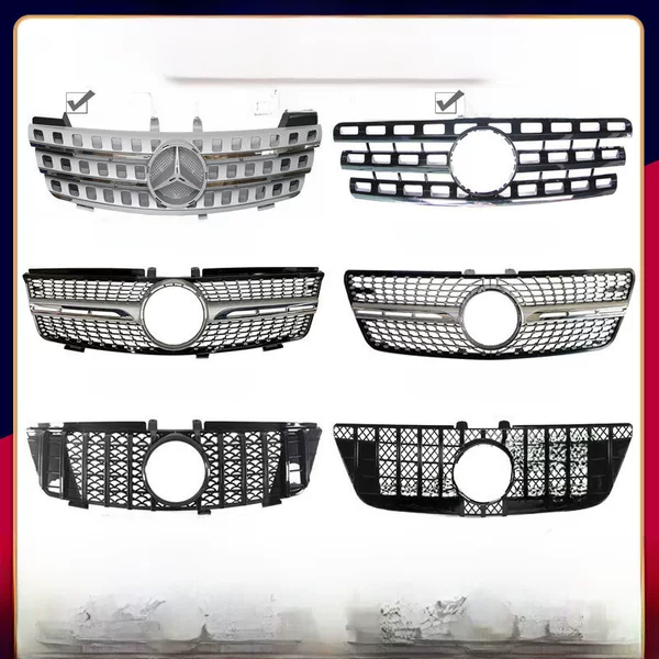 Suitable for Mercedes-Benz Ml-Class 164 Full Star Grille 05-12 Original Vertical Bar Gt Front Grille