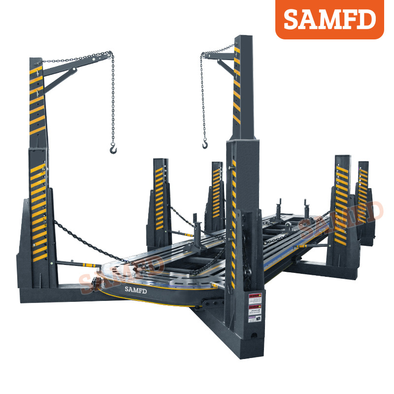 SAMFD camión de carga grande remolque instrumento de corrección de vigas equipo de reparación de chapa metálica automotriz proveedor de marco de plástico