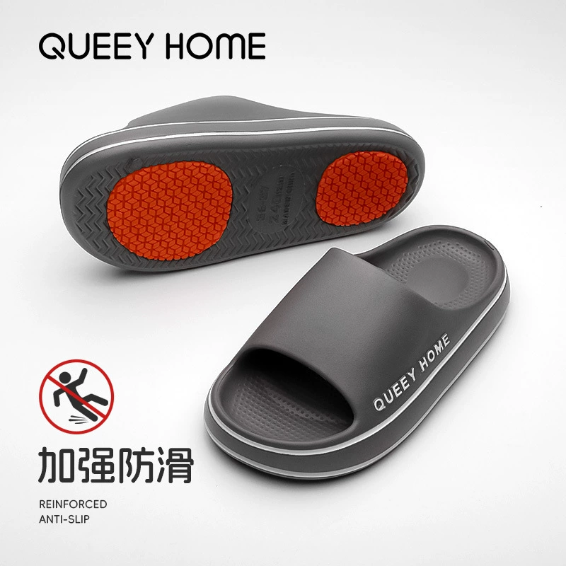 2025 новые тапочки на толстой подошве женская летняя нескользящая ванная пара eva топает на фекалии холодные тапочки