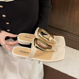 厚底拖鞋;平底拖鞋;女士洞洞鞋