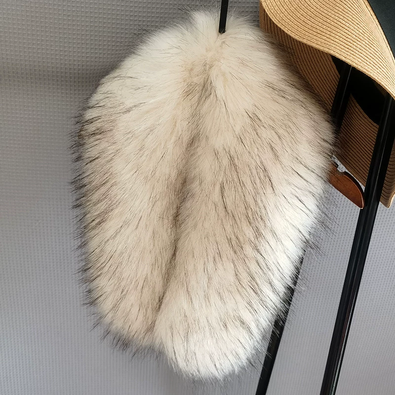 Осенний и зимний искусственный мех из лисы меха шерстяной воротник шарф
