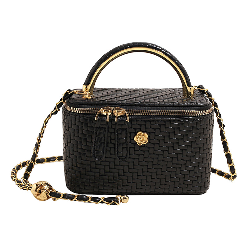 Nuevo mini trenzado bolso de cadena de mujer nuevo nicho nuevo bolso de caja universal lujoso bolso de hombro simple