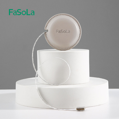 FaSoLa Cute Portable PU Clothes Ruler Measure Bust Hips Waist Soft Ruler Tape Measure Wholesale