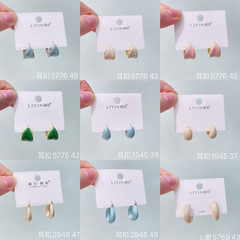 麗貝麗影の新型の越境してよく売れているエナメルの釉薬のイヤリングの気質のファッションの軽い豪華な高級感の油のピアスのイヤリング
