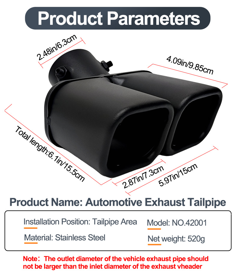 Suitable for Vitra Corolla Gs4Ix25 Rx5 Fit Binzhi Xrv Car Exhaust Pipe Decorative Tail Throat