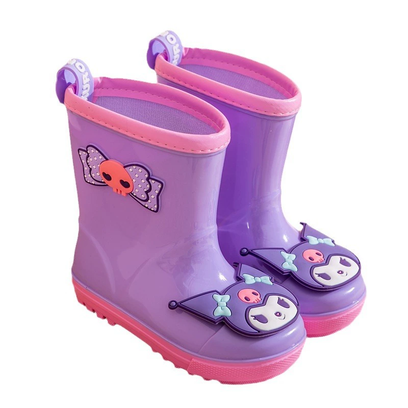 Санри-кур Hello Kitty, детский дождевик, мультфильм обувь, нескользящие сапоги для раннего возраста, обувь