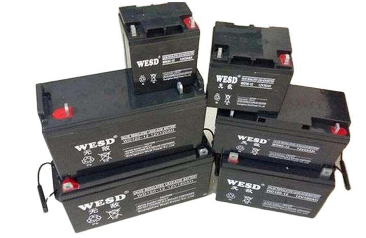 WESD蓄电池WD15-12 12V1H免维护铅酸蓄电池 UPS直流屏电源