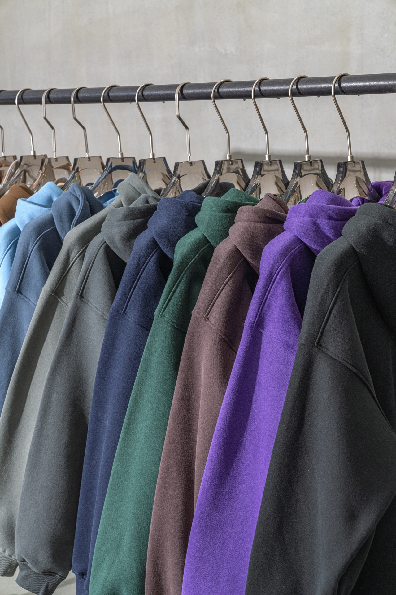 Vêtements pour hommes tendance de la rue, style décontracté de base, couleur unie, plus velours, tricot, casquette de sport, pull à capuche_voghion.com