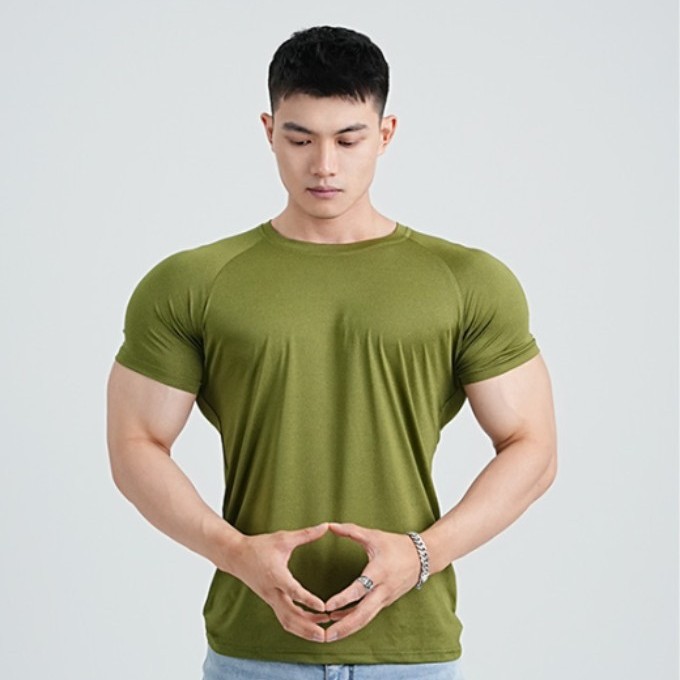 빠른 건조 스타킹 남성 피트니스 반팔 근육 압연 철제 형제 장비 훈련 땀을 흘리는 농구 달리기 스포츠 티셔츠