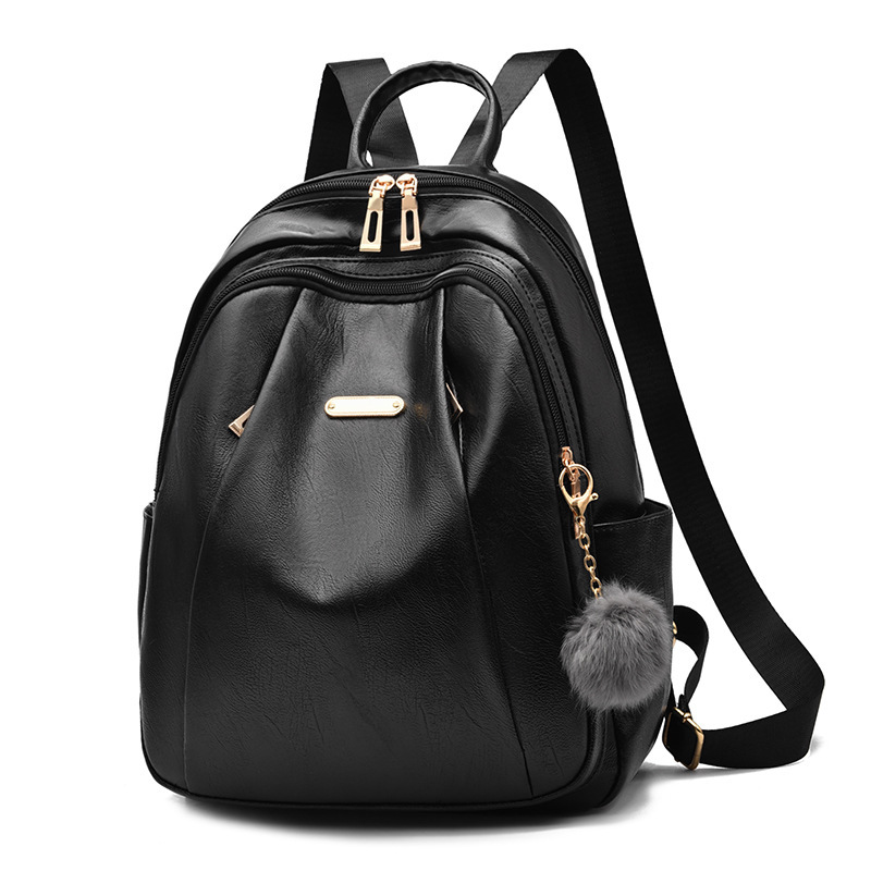 [Mochila transfronteriza] 2023 nuevo estilo coreano de moda de cuero de las mujeres mochila de viaje de gran capacidad mochila de moda
