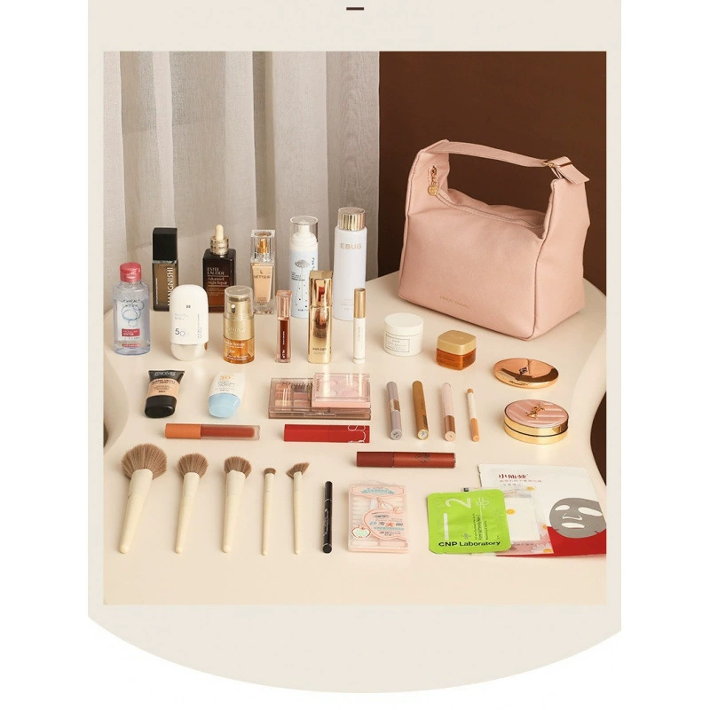 Cosmetic bag, shoulder bag, elite organizer bag, purse, capacious linen bag, handheld travel bag