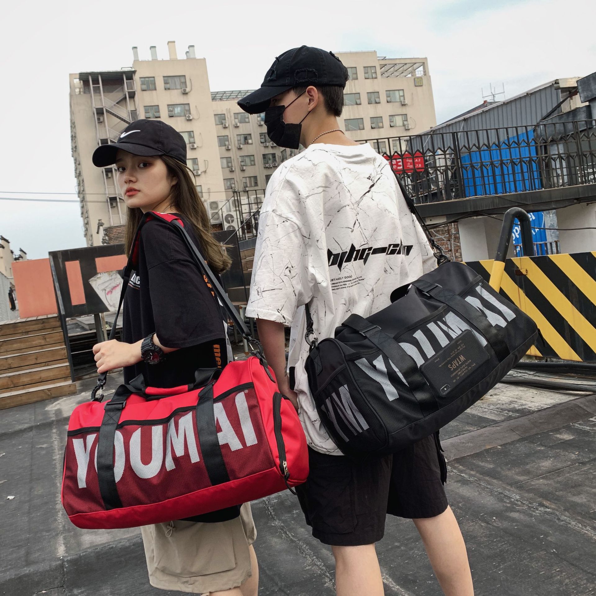 학생 기숙사 수하물 가방 고등학생 대용량 경량 여행 가방 대학생 단거리 여행 피트니스 핸드백
