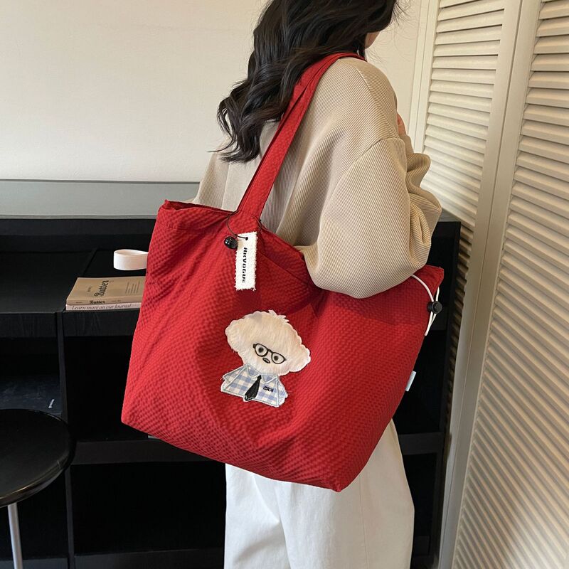 Designer Nylon Cloth Bag for Women, Simple, Fashionable, Cute, Casual, Work Clothing Shoulder Bag, Large Capacity Tote Bag, Ultra-Lightweight Designer Nylon Cloth Bag for Women, Simple, Fashionable, Cute, Casual, Work Clothing Shoulder Bag, Large Capacity Tote Bag, Ultra-Lightweight