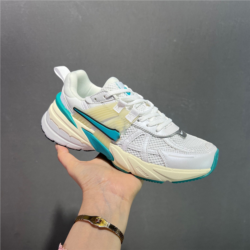 純粋なオリジナル V2K レトロお父さん靴コントラストカラートレンディなジョギングシューズメッシュ通気性スポーツシューズクッション性と耐摩耗性ランニングシューズ|undefined