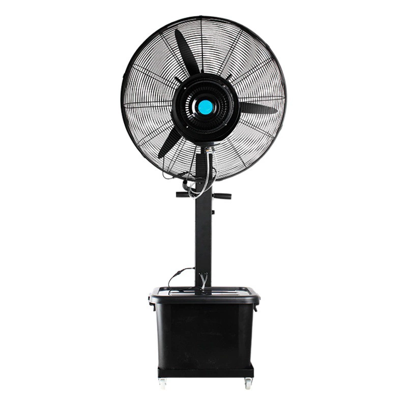 Промышленный распылительный вентилятор для увлажнения и охлаждения водным туманом с функцией мокрого охлаждения льдом, высокомощный промышленный вентилятор