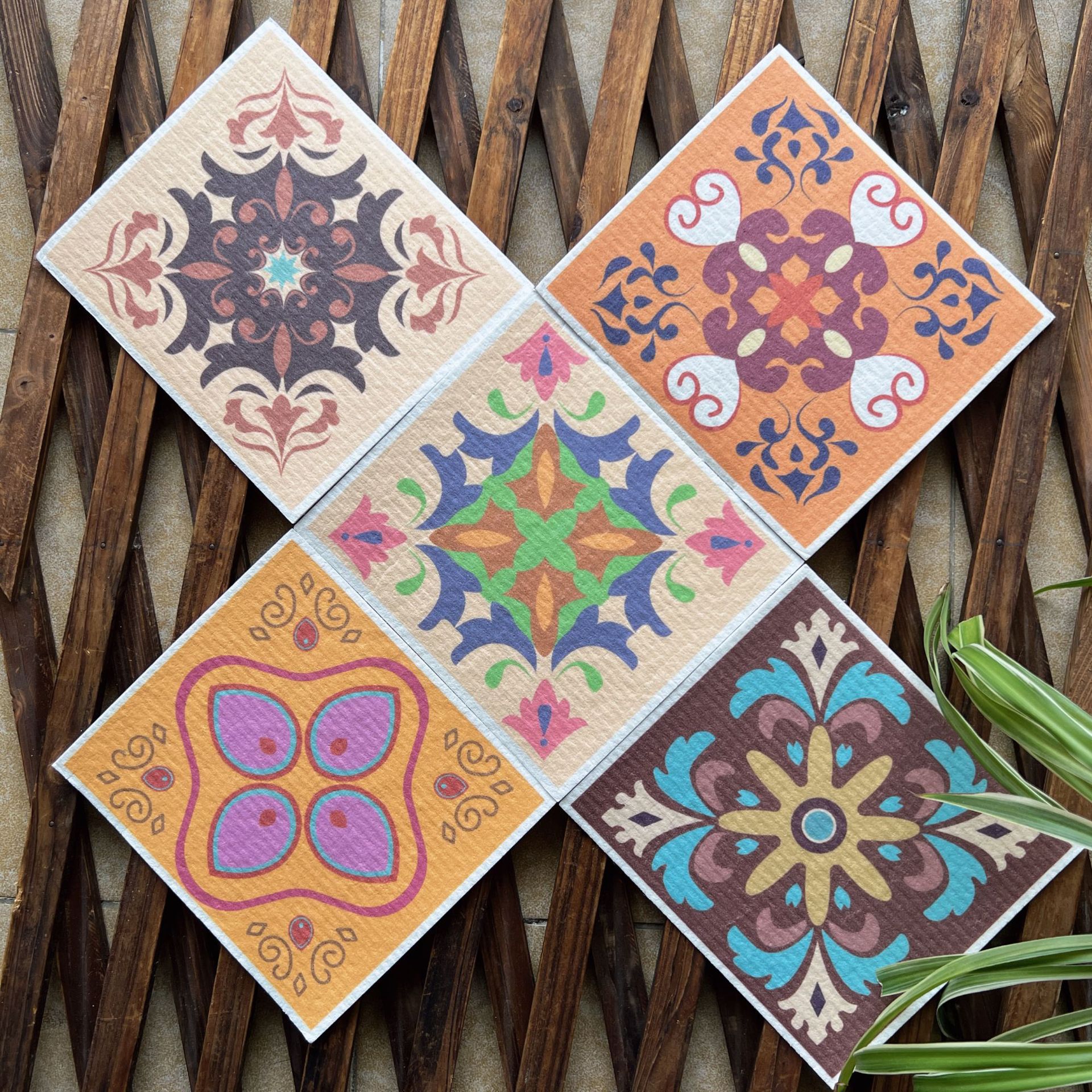 Toallas suecas alemanas dm toallas absorbentes de agua sin aceite eco pulpa de algodón impresa toallas de cocina