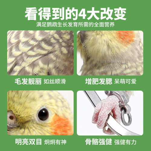 Cockatiel feed bird food mixed with shelled millet yellow peony egg yolk nourishing pills parrot bird food