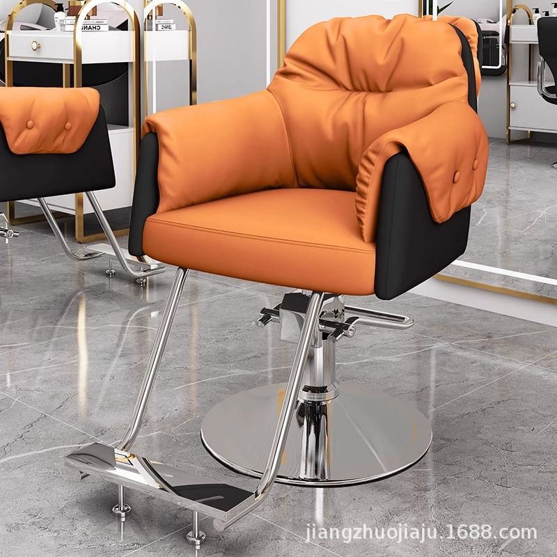 Leopard Style 3am [대비색상 - 내부는 오렌지색, 외부는 제트블랙] 두꺼운 바닥 실버 플레이트