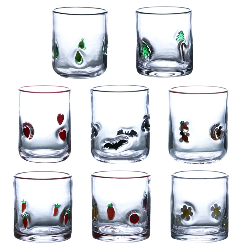 Creative cute multicoloured glass, increased thickness