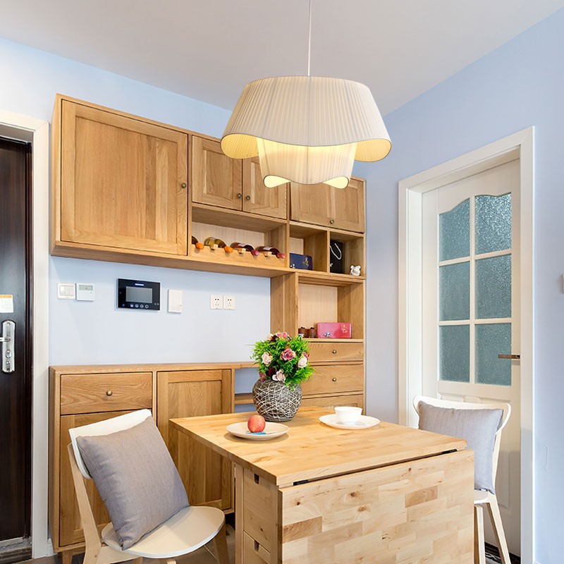 法式中古布藝吊燈北歐簡約日式奶油風民宿臥室燈ins創意 客廳主燈