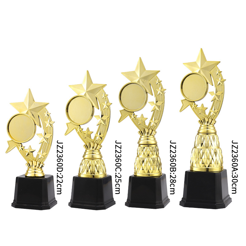 Nuevos eventos trofeos de plástico recompensas juegos escolares infantiles creativos reconocimiento jardín de infantes pintura de danza