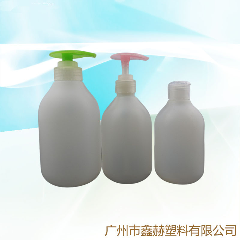 300ml350ml500ml瓶pe圆形塑料瓶洗手液瓶洗护日用品通用包装瓶子