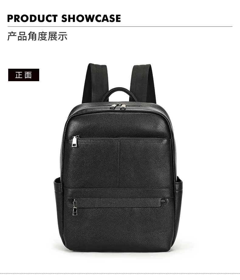 Ba lô nam công sở da bò cao cấp, đựng laptop 15 inch, dung tích lớn — 2348 Màu đen, 2349 màu đen, 2350 màu đen, 2351 Màu đen chi tiết 87