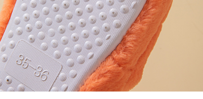 Pantofole da donna Pantofole soffici Scarpe da casa in peluche comode Pantofole da casa a punta aperta in cotone antiscivolo per interni ed esterni_voghion.com