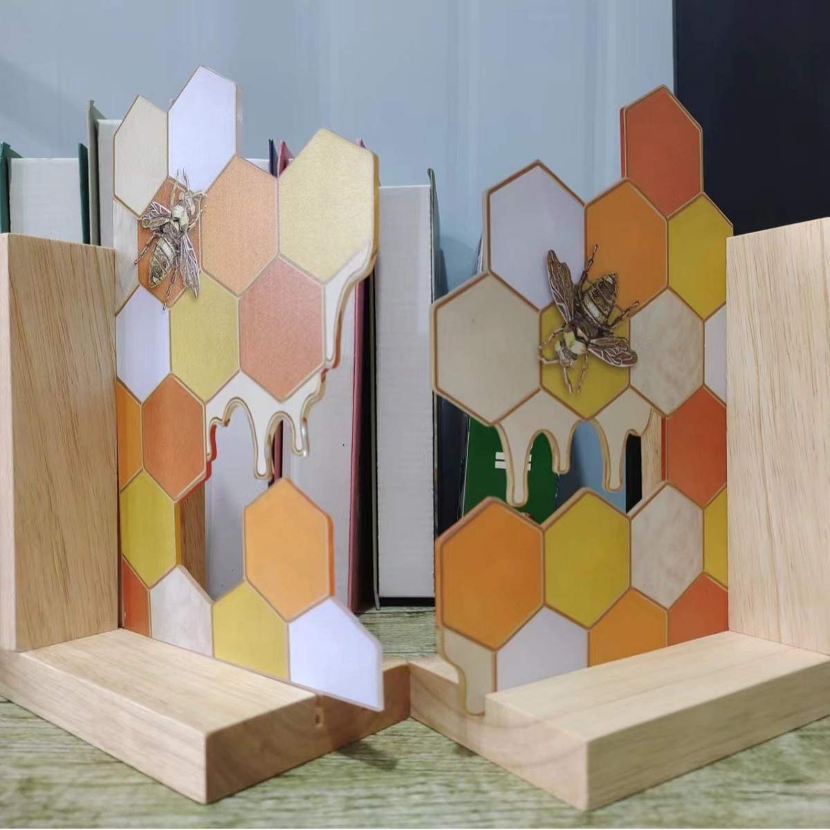 蜜蜂蜂巢艺术大黄蜂摆件农舍装饰田园式壁亚克力悬挂装饰品